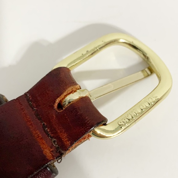 Chatham T Company Leather and Anchor / Stripes  Printed on Cotton Canvas Belt ⚓️ - Picture 7 of 10